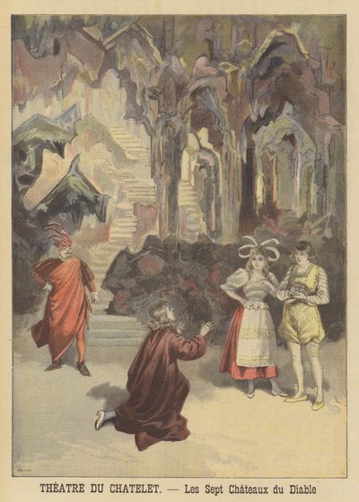Production of the Operetta Les Sept Chateaux du Diable at the Theatre du Chatelet by French School